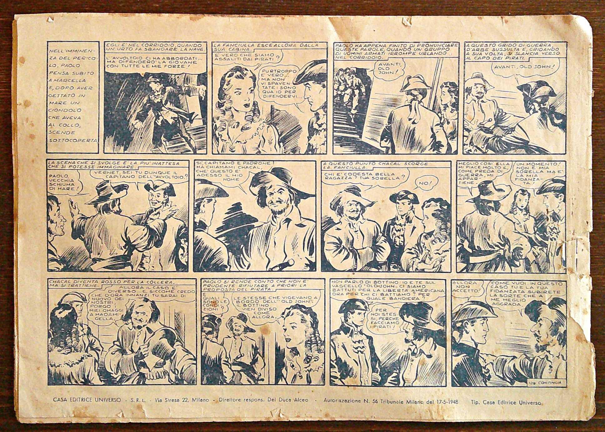 ALBI DELL'INTREPIDO N.129 del 6 Luglio 1948 - Il Castello del Nibbio