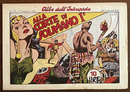ALBI dell'INTREPIDO N.153 - Alla Corte di Solimano I, 1948 - copertina