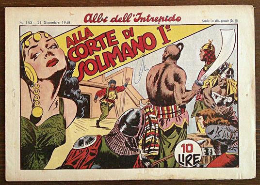 ALBI dell'INTREPIDO N.153 - Alla Corte di Solimano I, 1948 - copertina