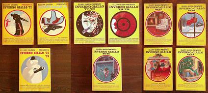 Lotto di 10 Numeri ELLERY QUEEN PRESENTA INVERNO GIALLO - 1972/1993 - Ellery Queen - copertina