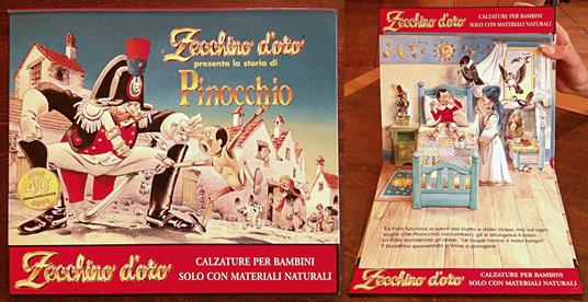LO ZECCHINO D'ORO presenta la storia di PINOCCHIO - POP-UP - copertina
