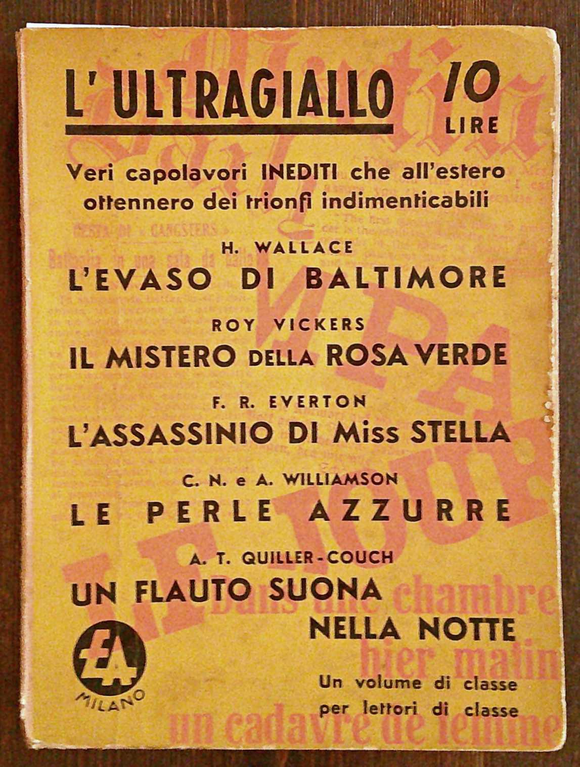 L' ULTRAGIALLO - Collezione di Capolavori Gialli, 1938