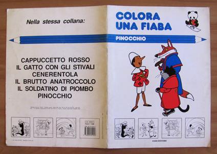 Colora Una Fiaba - Pinocchio, 1991 - copertina