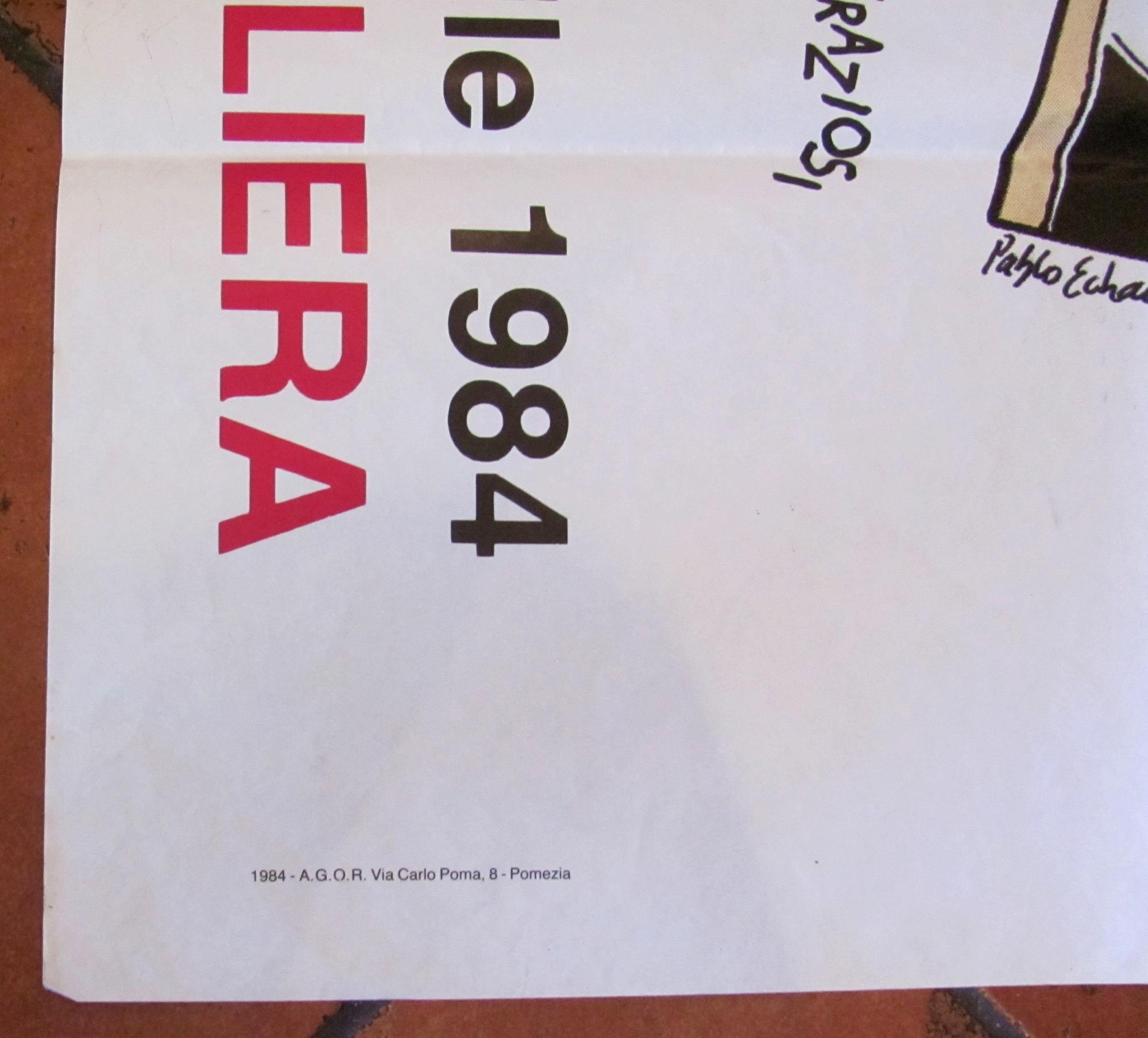 Mnifesto Originale OTHELLO - Teatro dell'Uccelliera, 1984