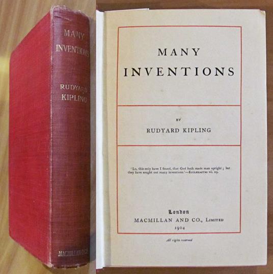 Many Inventions, 1904 - Rudyard Kipling - copertina