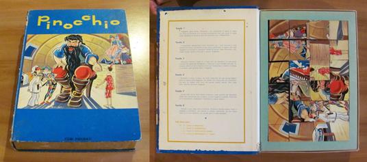 PINOCCHIO Cubi Figurati, primi anni '60 - ill SPIGHI in Scatola - copertina