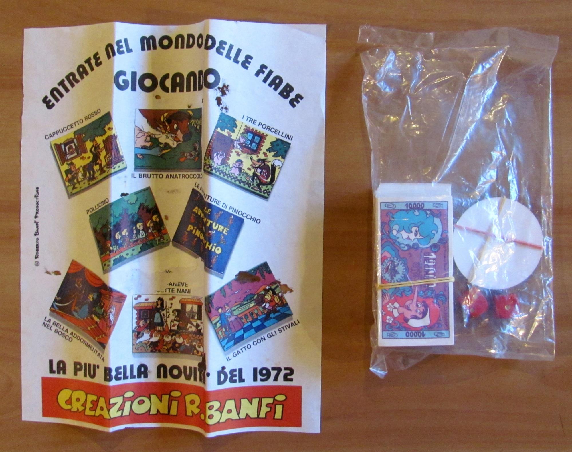 Gioco da Tavolo LE AVVENTURE DI PINOCCHIO, anni '70 - Mai Giocato