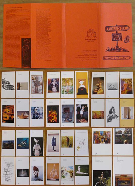 Collodi IN VIAGGIO CON PINOCCHIO - 34 Schede della Mostra, 1998 - copertina