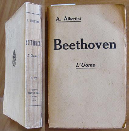 Beethoven - L'Uomo, 1931 - A. Albertini - copertina