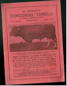 Vii Concorso Torelli Bruno Alpina Rovato 6-7--8-Ottobre 1934 Programma - copertina