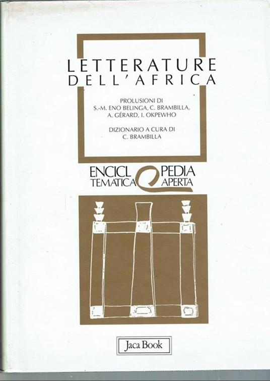 Letterature dell'Africa - copertina