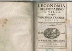 L' economia del cittadino in villa