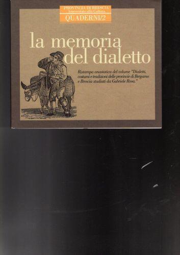 La Memoria Del Dialetto - copertina