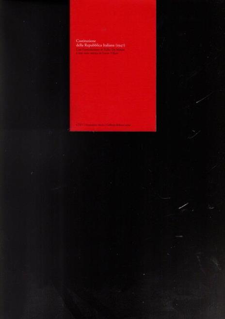 Costituzione della Repubblica Italiana (1947) - copertina