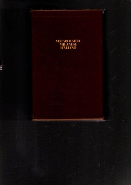 Vocabolario milanese-italiano - Francesco Cherubini - copertina