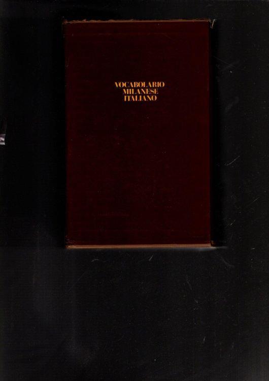 Vocabolario milanese-italiano - Francesco Cherubini - copertina