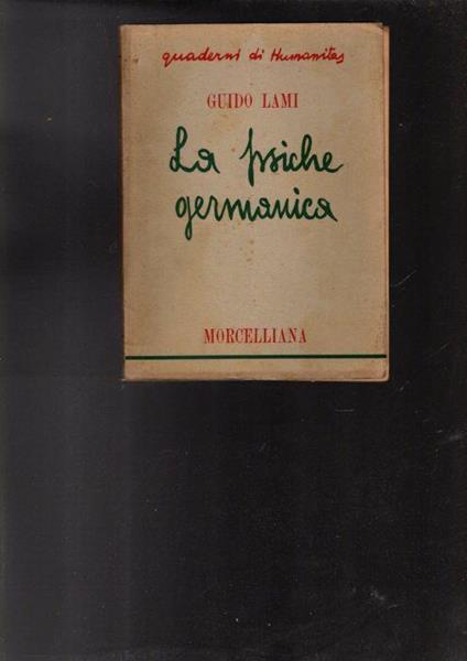 La Psiche Germanica - copertina
