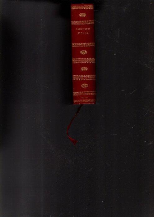Opere Di Franco Sacchetti - Franco Sacchetti - copertina