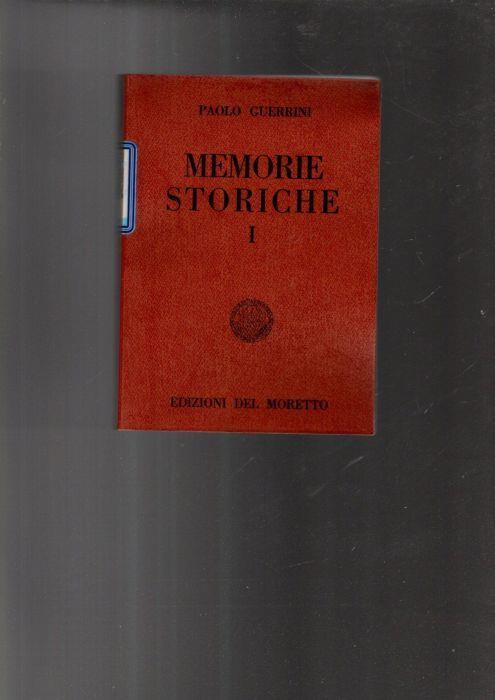 Memorie Storiche 27 Vol Di: [Guerrini, Paolo] - copertina