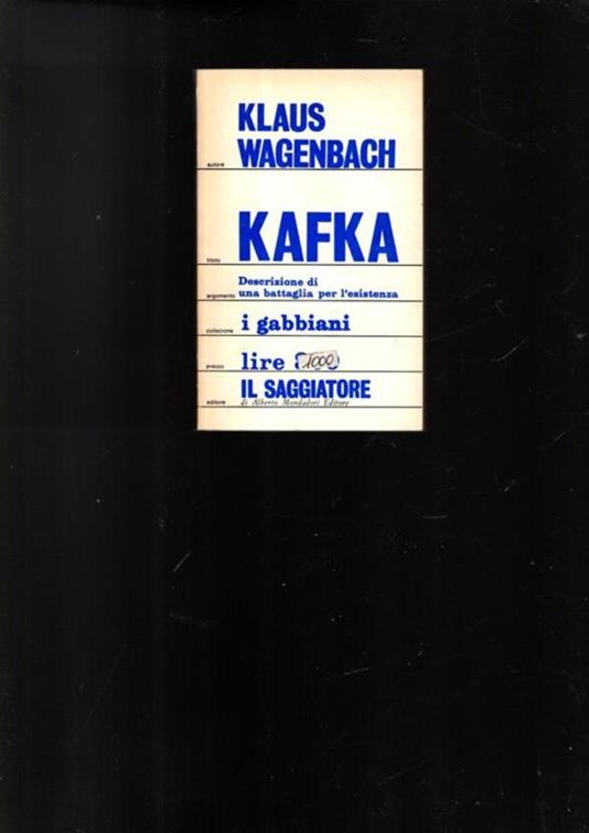 Franz Kafka - Klaus Wagenbach - copertina