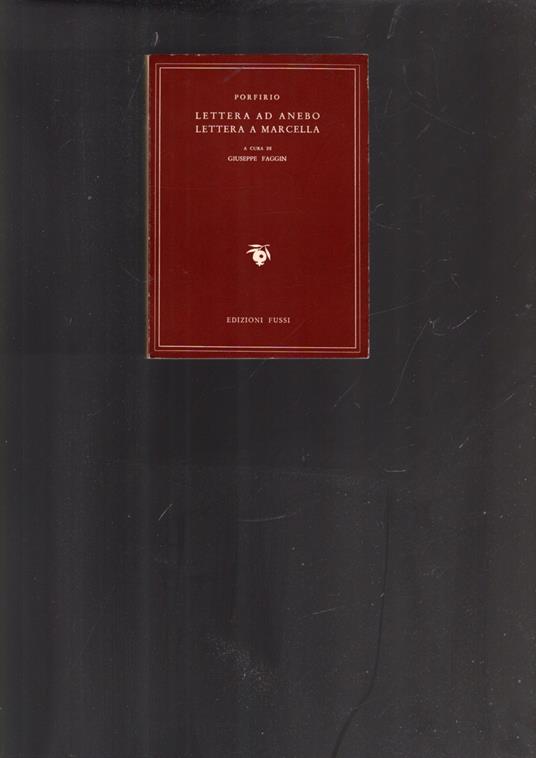 LETTERA AD ANEBO LETTERA A MARCELLO - copertina