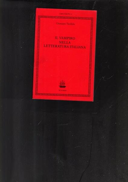 Il vampiro nella letteratura italiana - Giuseppe Tardiola - copertina