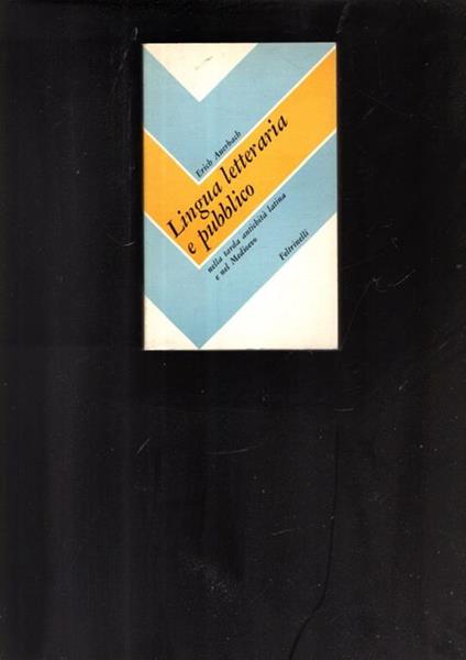 Lingua letteraria e pubblico nella tarda antichita' latina e nel Medioevo - copertina