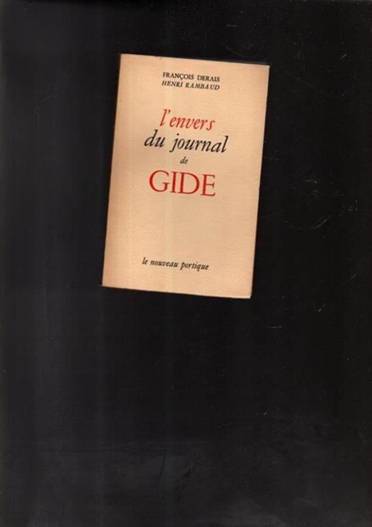 L' Envers du Journal de Gide - copertina