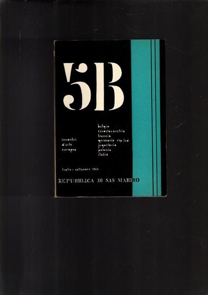 5B Incontri D'Arte Europea - copertina