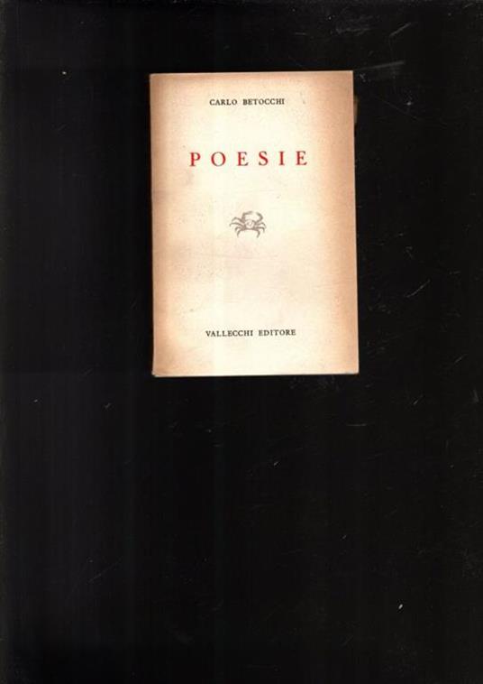 Poesie 1930-1954 - Carlo Betocchi - copertina