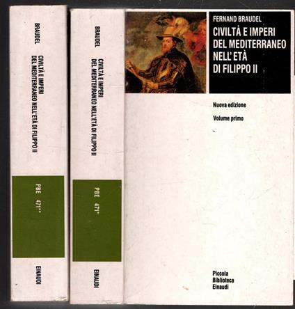 Civiltà e imperi del Mediterraneo nell'età di Filippo II 2 VOL - Fernand Braudel - copertina