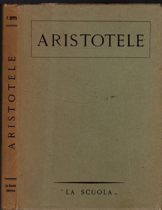 Aristotele - Paolo Rotta - copertina