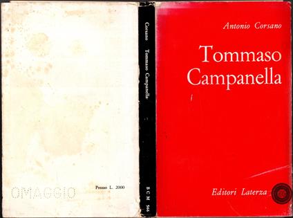 Antonio Corsano - TOMMASO CAMPANELLA - LATERZA 1961 - Antonio Corsano - copertina