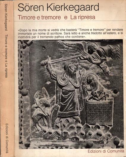 Timore e tremore e La ripresa - copertina