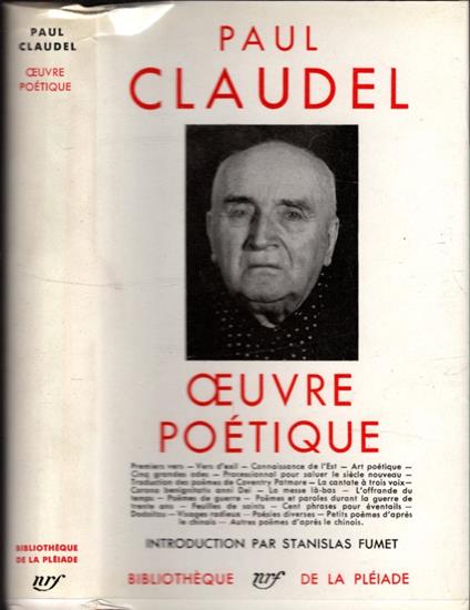 Oeuvre Poetique - Paul Claudel - copertina