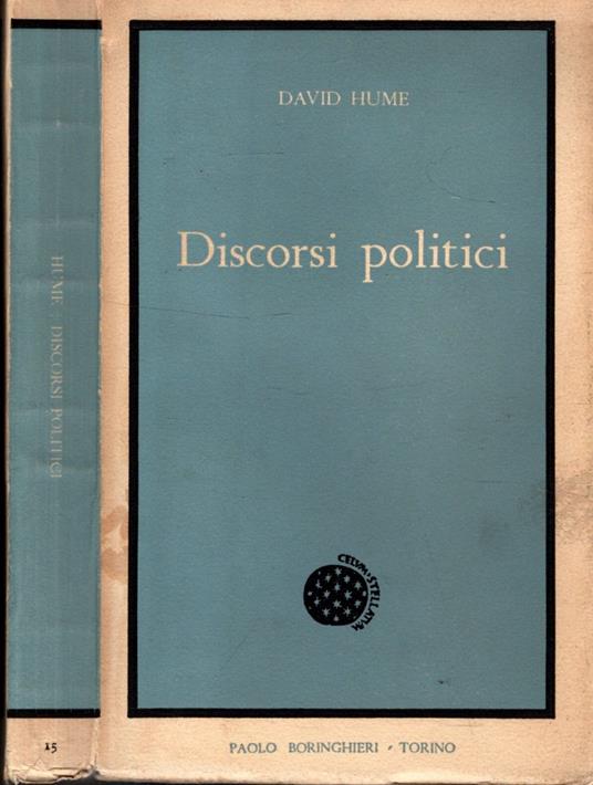 Discorsi Politici Di Hume - David Hume - copertina