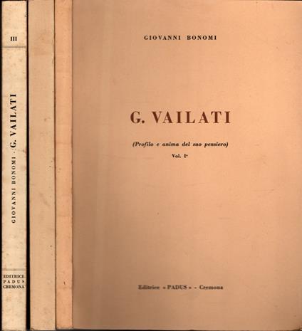 G. Vailati 3 Vol - G. Bonomi - copertina