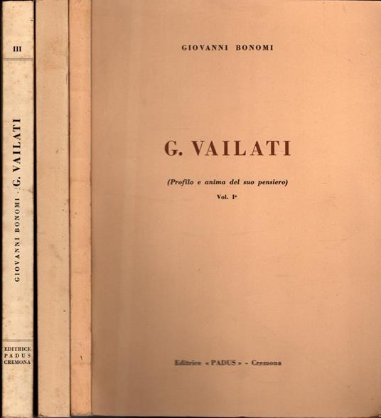 G. Vailati 3 Vol - G. Bonomi - copertina