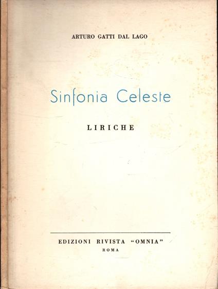 Sinfonia Celeste Liriche - copertina
