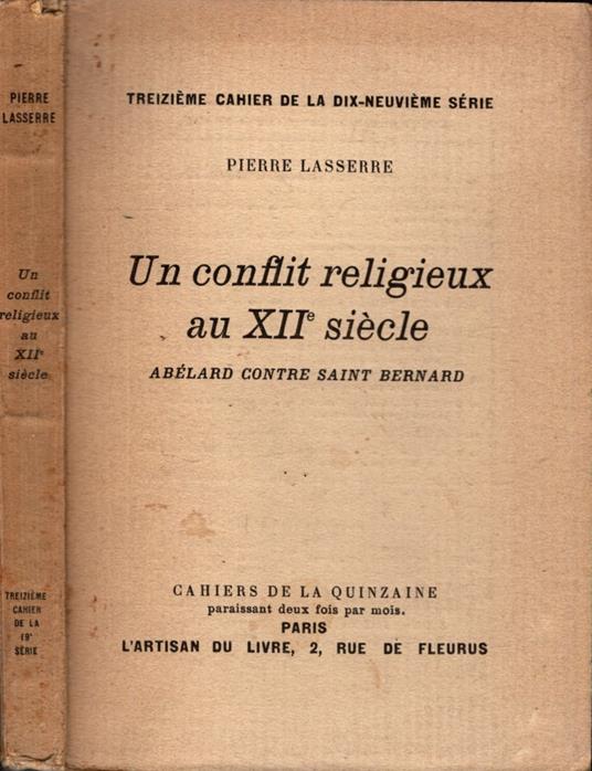 Un Conflit Religieux Au Xii Siecle - copertina