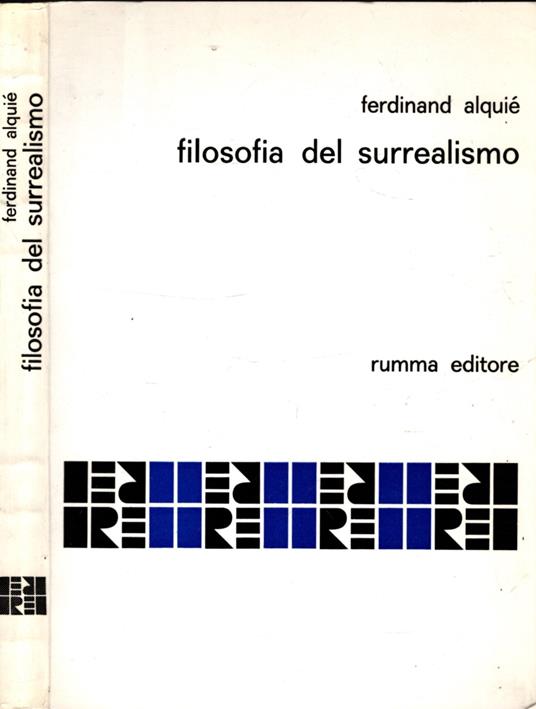 Filosofia Del Surrealismo - Ferdinand Alquié - copertina