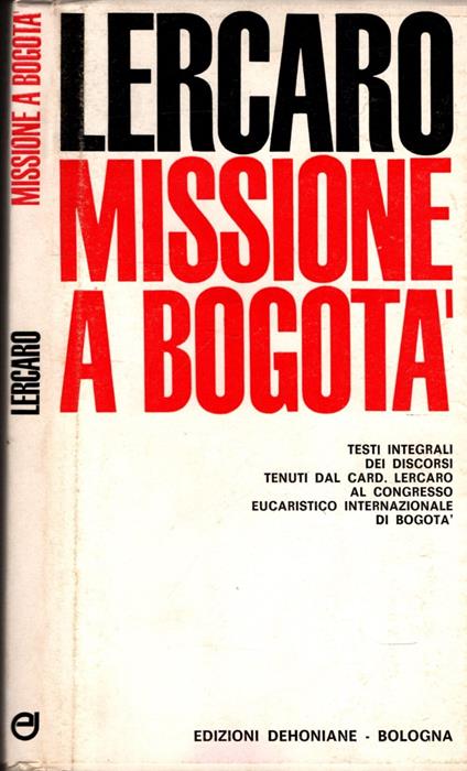 Missione A Bogota' - copertina