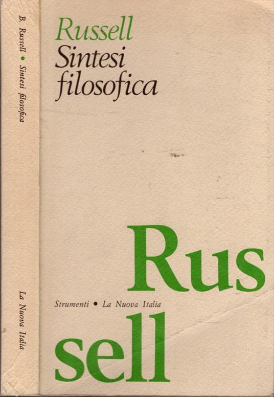 Sintesi Filosofica - Bertrand Russell - Bertrand Russell - copertina