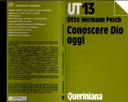 Conoscere Dio oggi - copertina