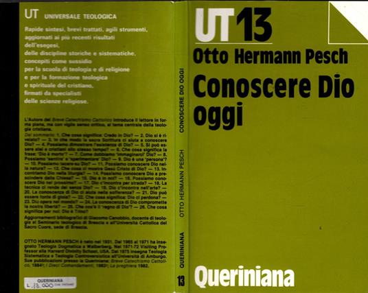 Conoscere Dio oggi - copertina