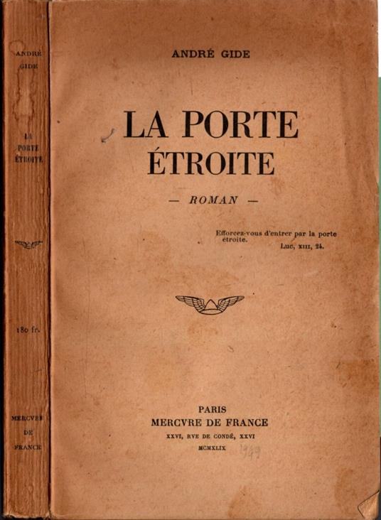 La porte étroite / Gide, André - André Gide - copertina