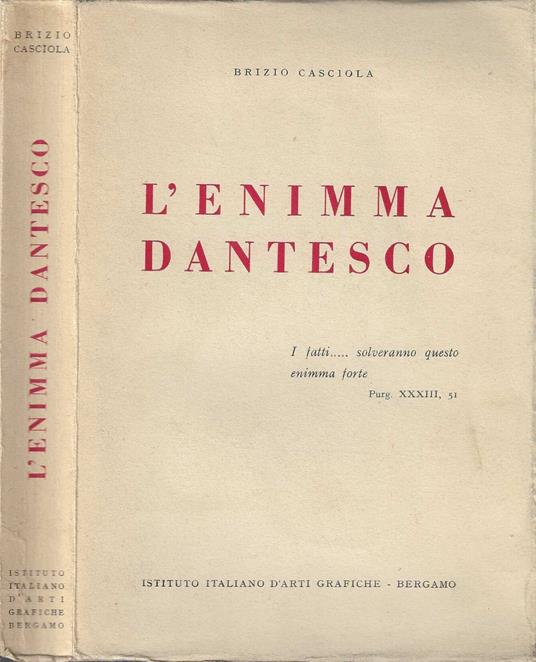 L' enimma Dantesco - copertina