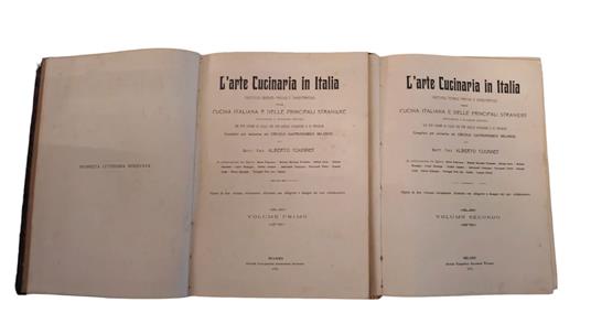 L' arte Cucinaria in Italia. Trattato teorico pratico e dimostrativo della cucina italiana - Alberto Cougnet - copertina