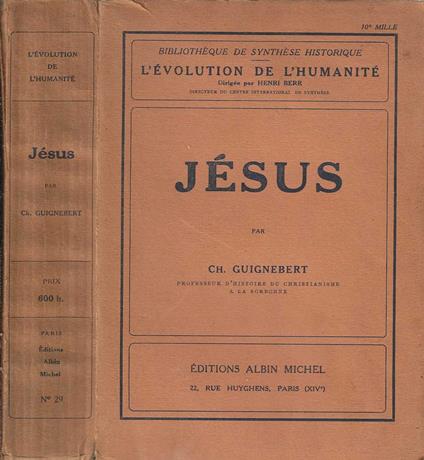 Jesus di Guignebert - copertina