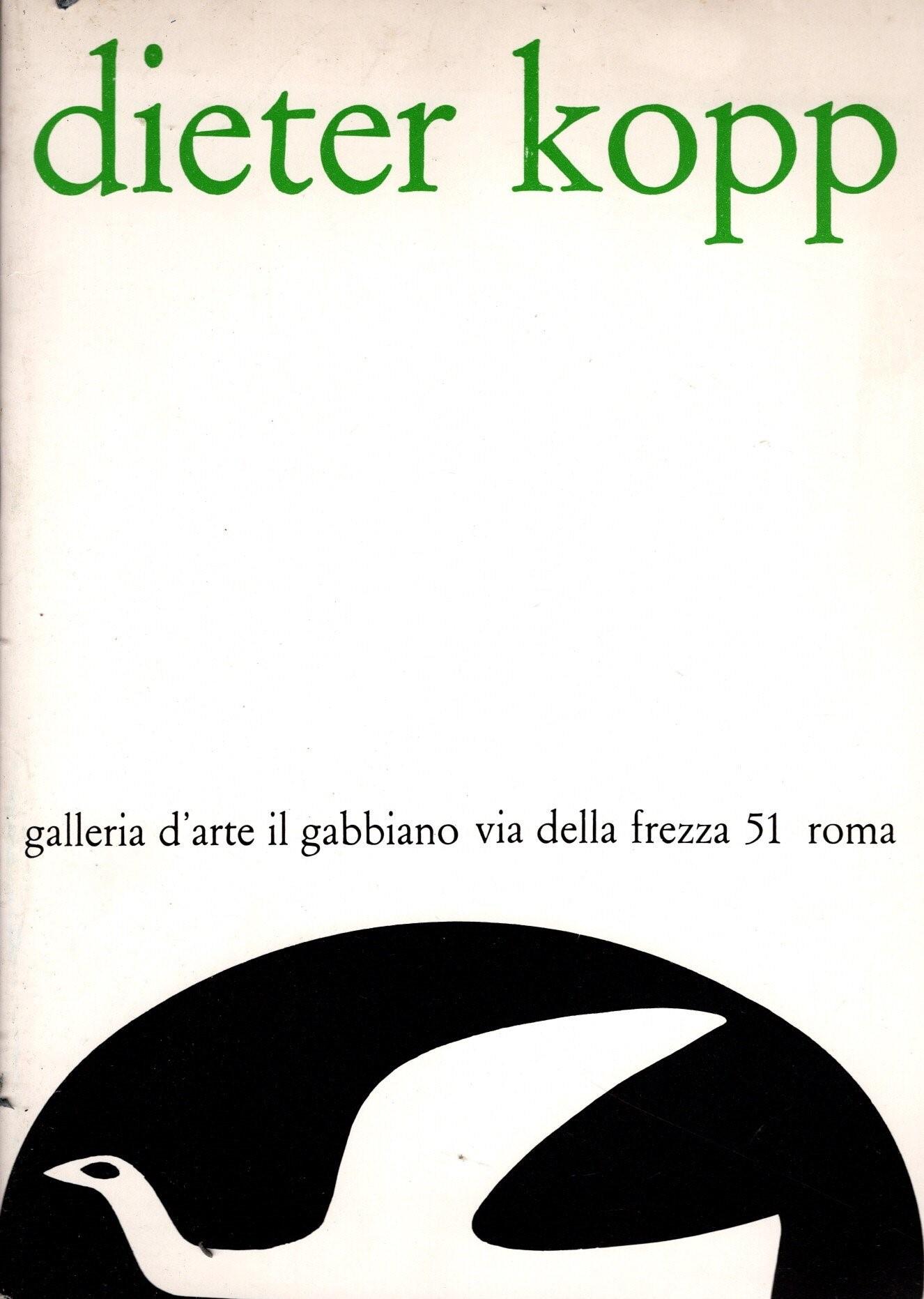 Dieter Kopp - Dichiarazione 30 dipinti e un testo + 2 brochure